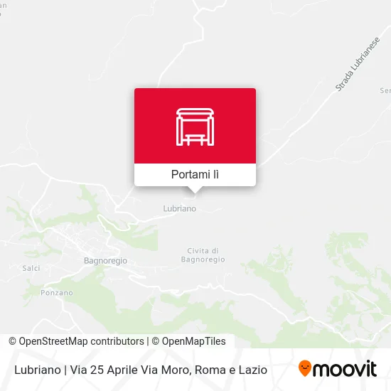 Mappa Lubriano | Via 25 Aprile Via Moro