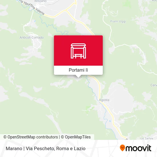 Mappa Marano | Via Pescheto