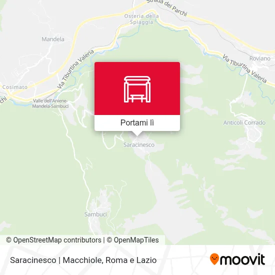 Mappa Saracinesco | Macchiole