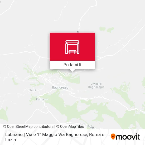 Mappa Lubriano | Viale 1° Maggio Via Bagnorese