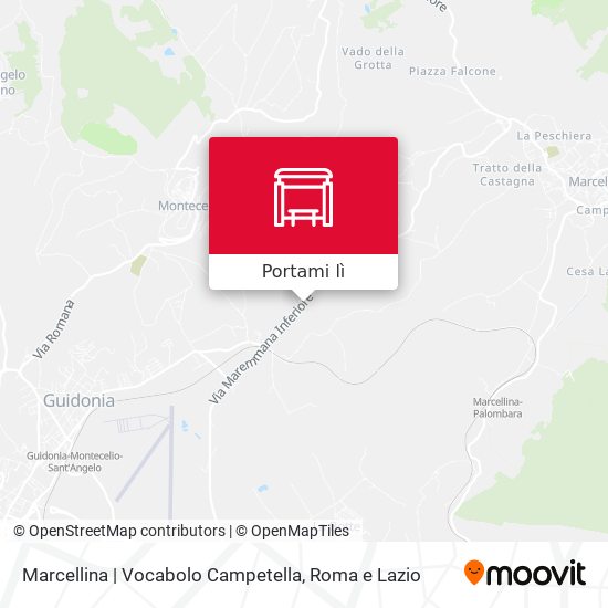 Mappa Marcellina | Vocabolo Campetella