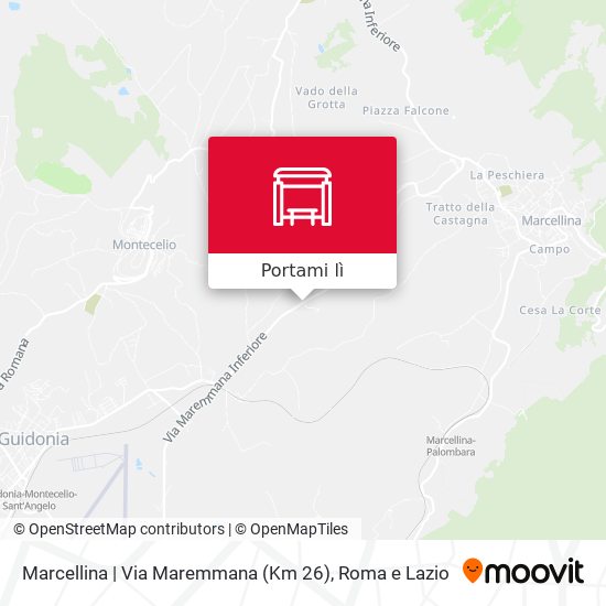 Mappa Marcellina | Via Maremmana (Km 26)