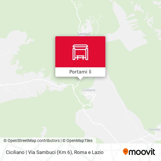 Mappa Ciciliano | Via Sambuci (Km 6)