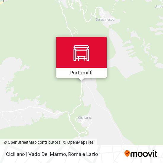 Mappa Ciciliano | Vado Del Marmo