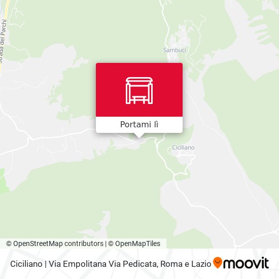 Mappa Ciciliano | Via Empolitana Via Pedicata
