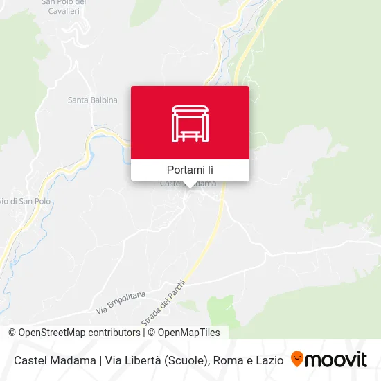 Mappa Castel Madama | Via Libertà (Scuole)