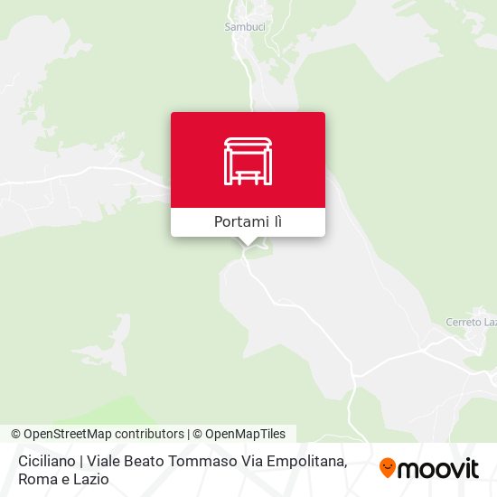 Mappa Ciciliano | Viale Beato Tommaso Via Empolitana