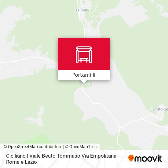 Mappa Ciciliano | Viale Beato Tommaso Via Empolitana