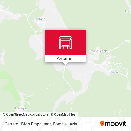 Mappa Cerreto | Bivio Empolitana