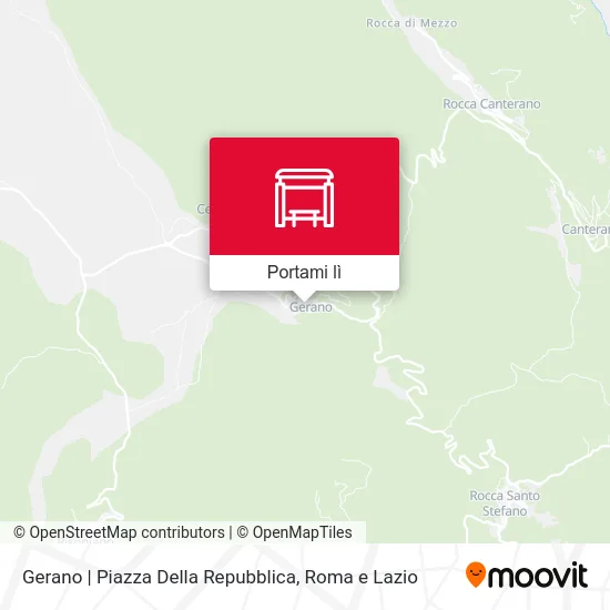 Mappa Gerano | Piazza Della Repubblica