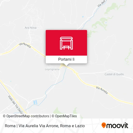 Mappa Roma | Via Aurelia Via Arrone