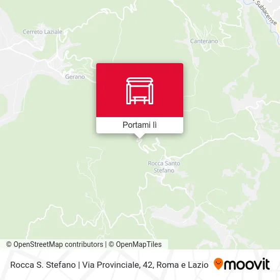 Mappa Rocca S. Stefano | Via Provinciale, 42