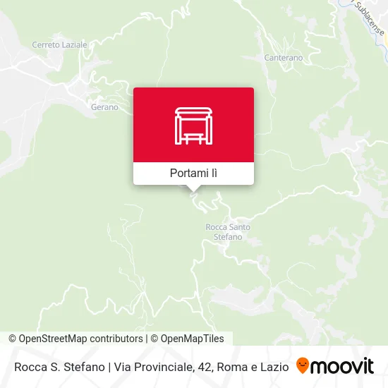 Mappa Rocca S. Stefano | Via Provinciale, 42