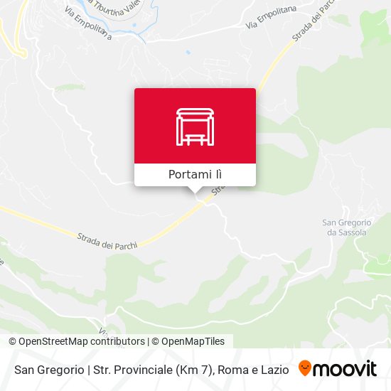 Mappa San Gregorio | Str. Provinciale (Km 7)