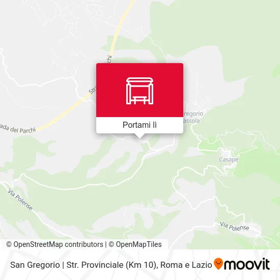 Mappa San Gregorio | Str. Provinciale (Km 10)