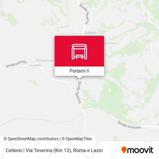 Mappa Celleno | Via Teverina (Km 13)