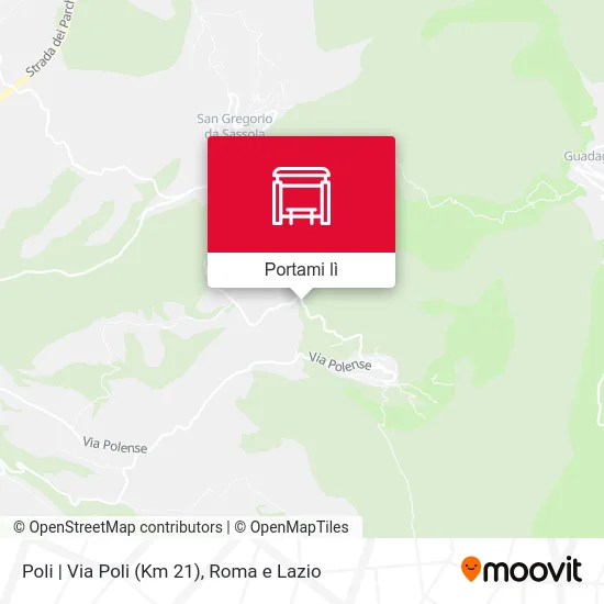 Mappa Poli | Via Poli (Km 21)
