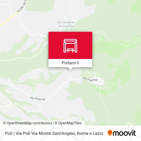 Mappa Poli | Via Poli Via Monte Sant'Angelo