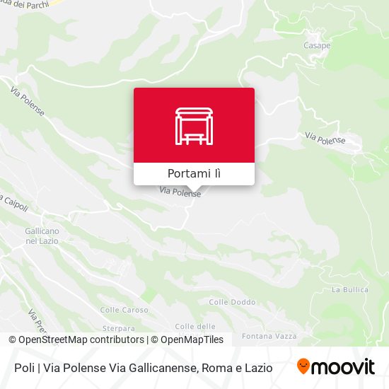 Mappa Poli | Via Polense Via Gallicanense