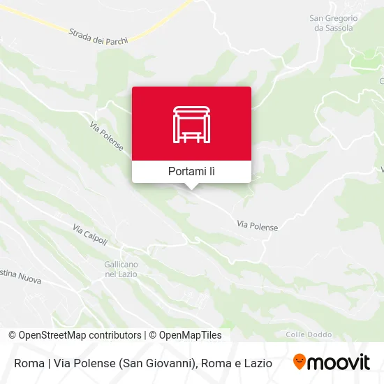 Mappa Roma | Via Polense (San Giovanni)