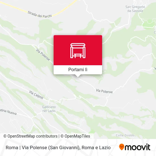 Mappa Roma | Via Polense (San Giovanni)