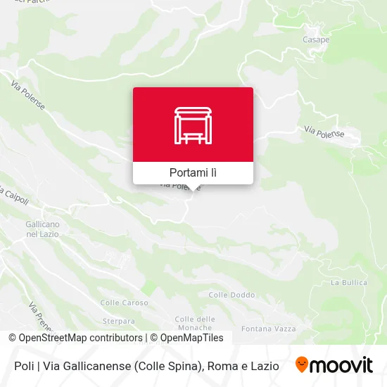 Mappa Poli | Via Gallicanense (Colle Spina)