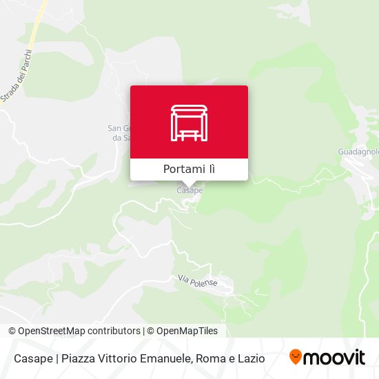 Mappa Casape | Piazza Vittorio Emanuele