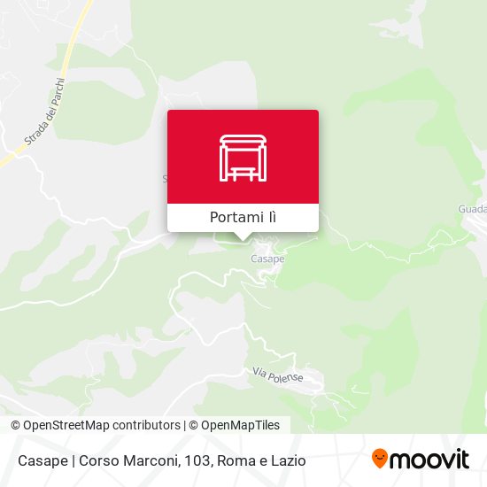 Mappa Casape | Corso Marconi, 103