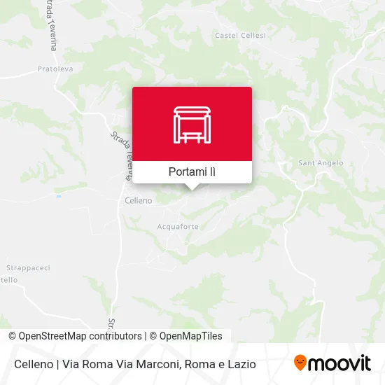Mappa Celleno | Via Roma Via Marconi