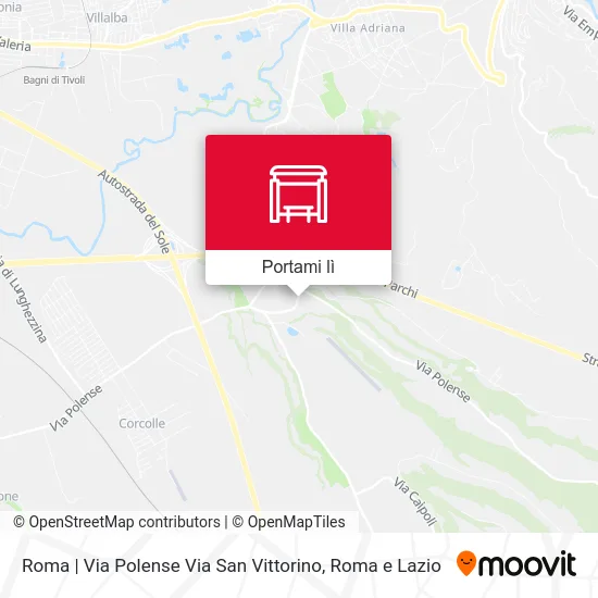 Mappa Roma | Via Polense Via San Vittorino