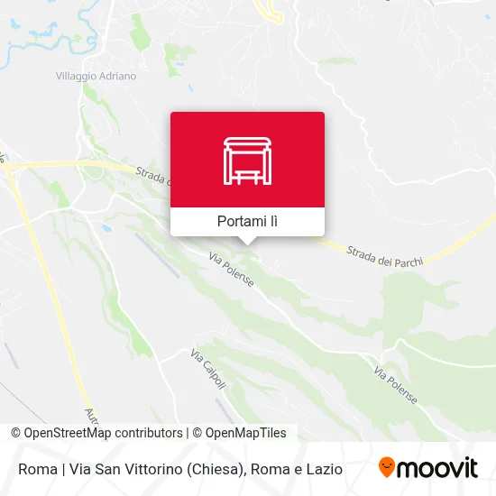 Mappa Roma | Via San Vittorino (Chiesa)