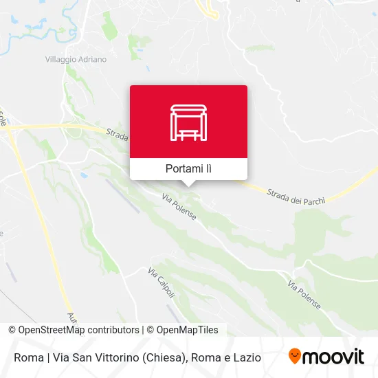 Mappa Roma | Via San Vittorino (Chiesa)