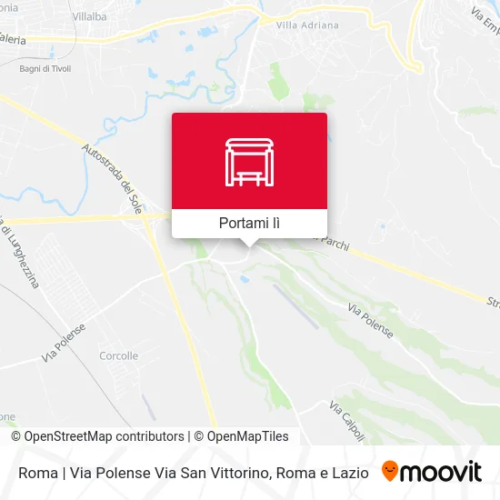 Mappa Roma | Via Polense Via San Vittorino