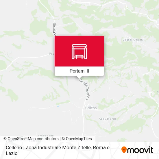 Mappa Celleno | Zona Industriale Monte Zitelle