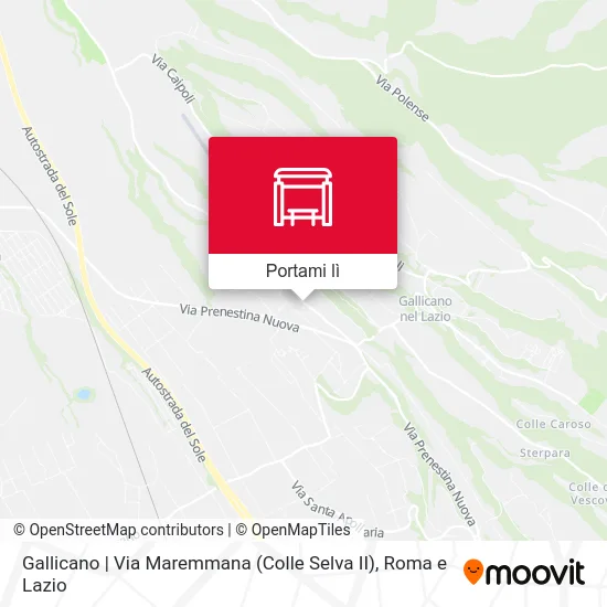 Mappa Gallicano | Via Maremmana (Colle Selva II)