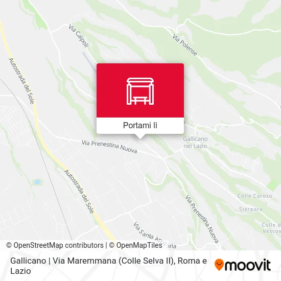 Mappa Gallicano | Via Maremmana (Colle Selva II)