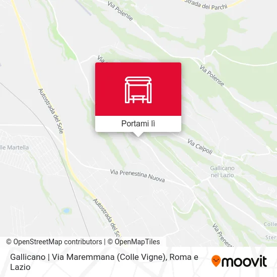 Mappa Gallicano | Via Maremmana (Colle Vigne)