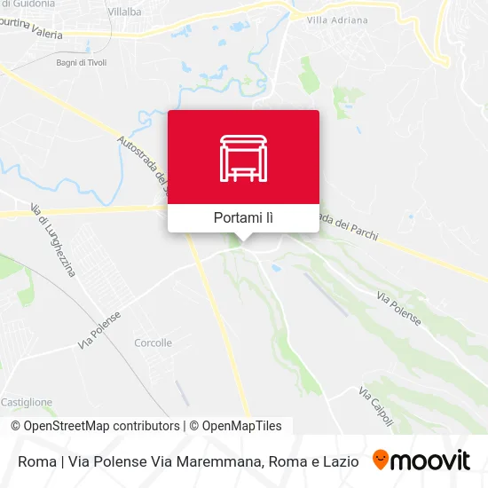 Mappa Roma | Via Polense Via Maremmana