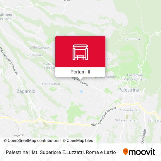 Mappa Palestrina | Ist. Superiore E.Luzzatti