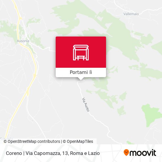 Mappa Coreno | Via Capomazza, 13