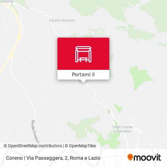 Mappa Coreno | Via Passeggera, 2