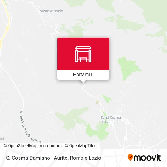 Mappa S. Cosma-Damiano | Aurito