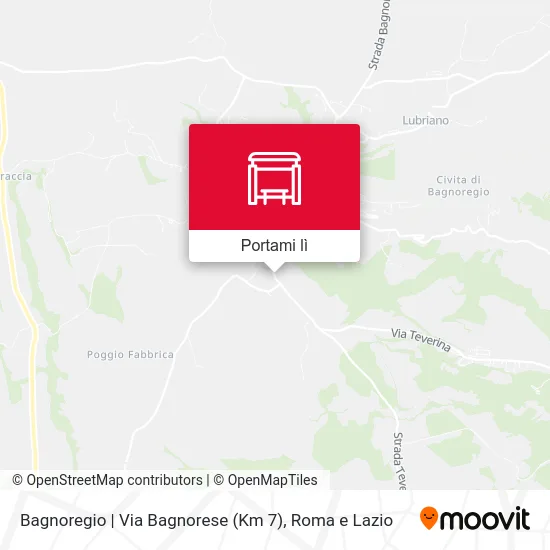 Mappa Bagnoregio | Via Bagnorese (Km 7)