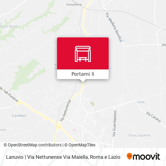 Mappa Lanuvio | Via Nettunense Via Maiella