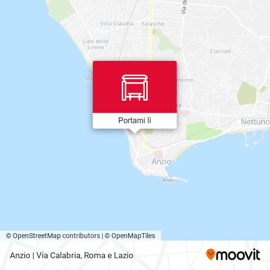 Mappa Anzio | Via Calabria