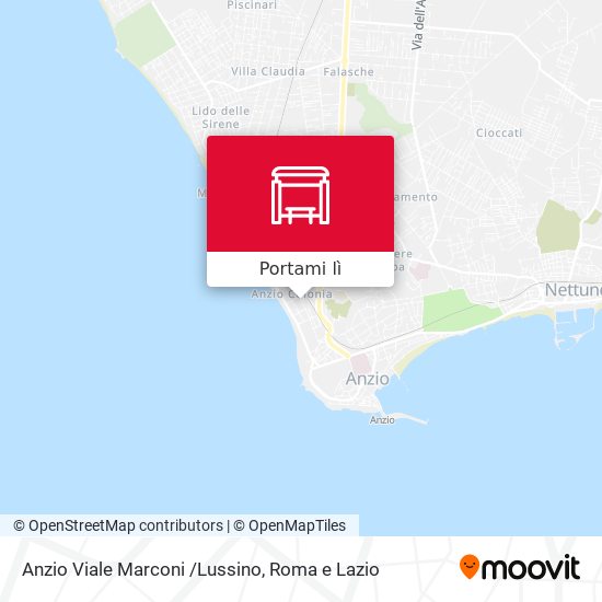 Mappa Anzio Viale Marconi /Lussino