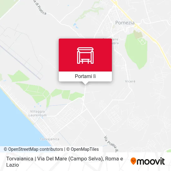 Mappa Torvaianica | Via Del Mare (Campo Selva)