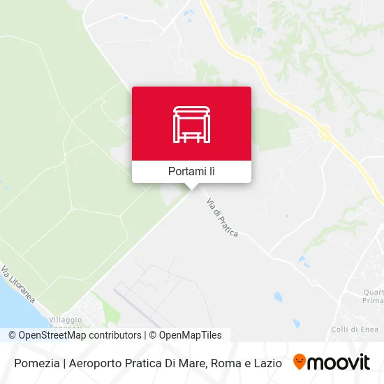 Mappa Pomezia | Aeroporto Pratica Di Mare