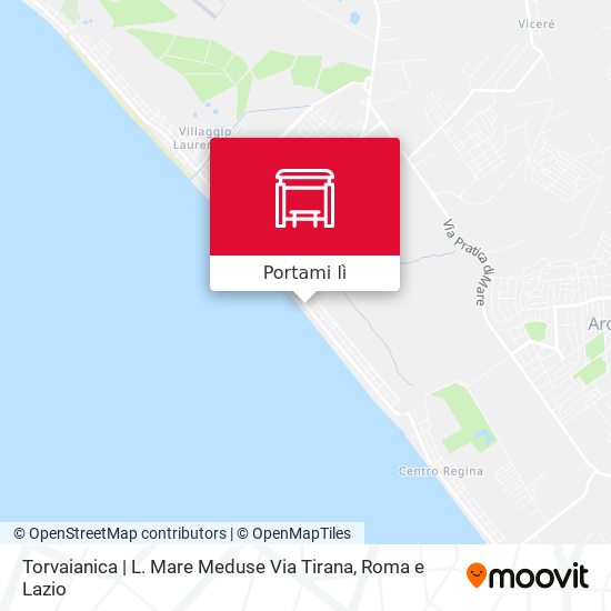 Mappa Torvaianica | L. Mare Meduse Via Tirana