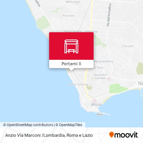 Mappa Anzio Via Marconi /Lombardia